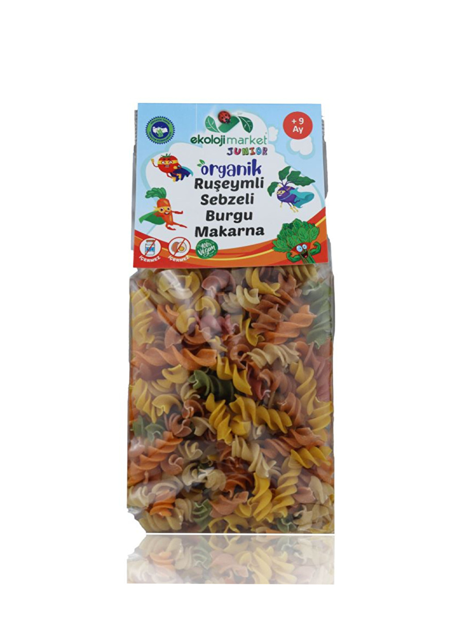 Ekoloji Market Junior Organik Ruşeymli Sebzeli Bebek Makarnası 250 Gr.