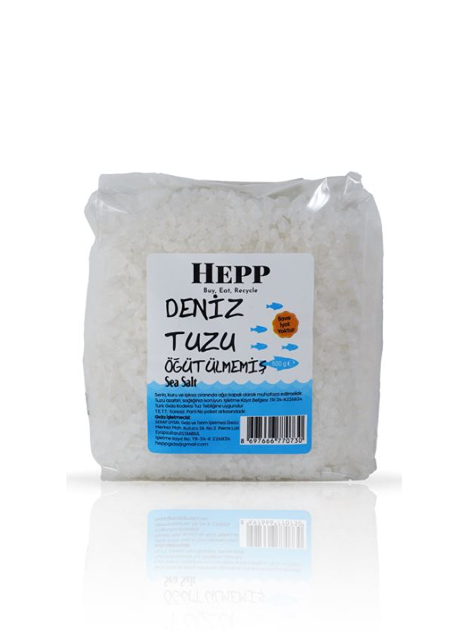 Ekoloji Market Hepp Deniz Tuzu - Öğütülmemiş 500gr