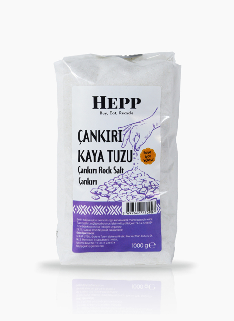 Ekoloji Market Hepp Çankırı Kaya Tuzu Öğütülmüş 1kg