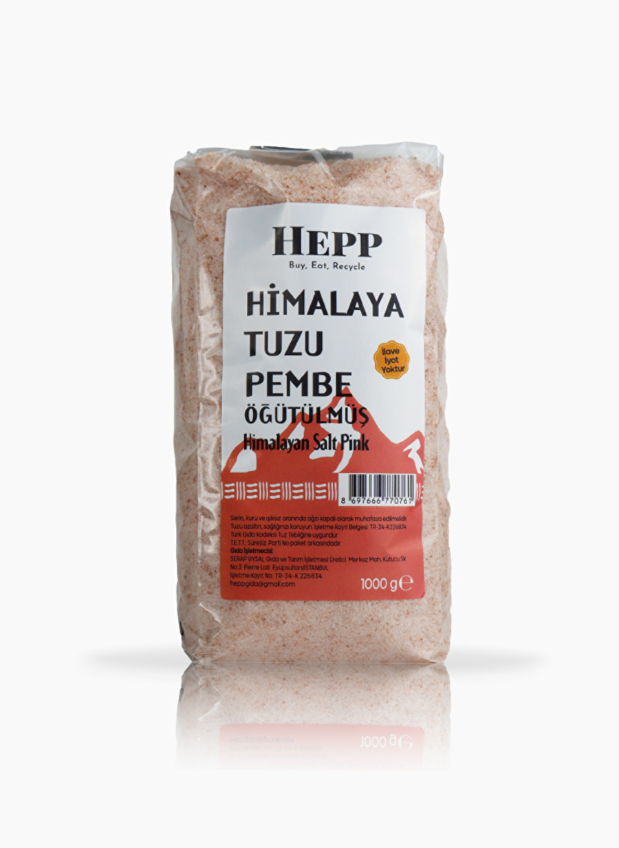 Ekoloji Market Hepp HimalayaTuzu Pembe Öğütülmüş 1kg