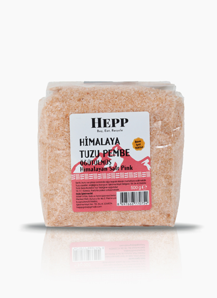 Ekoloji Market Hepp Himalaya Tuzu Pembe Öğütülmüş 500gr