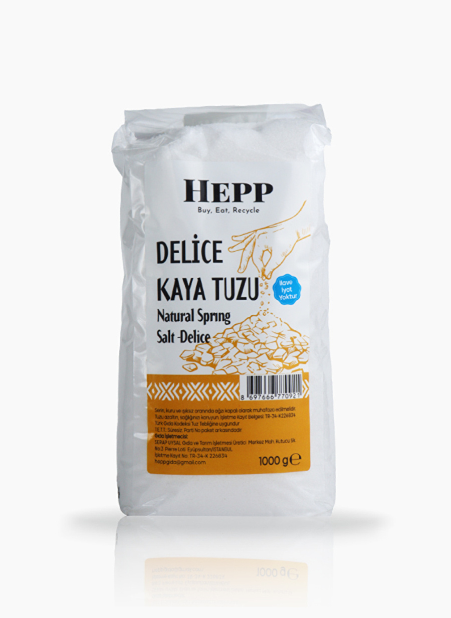 Ekoloji Market Hepp Delice Kaya Tuzu Öğütülmüş 1kg