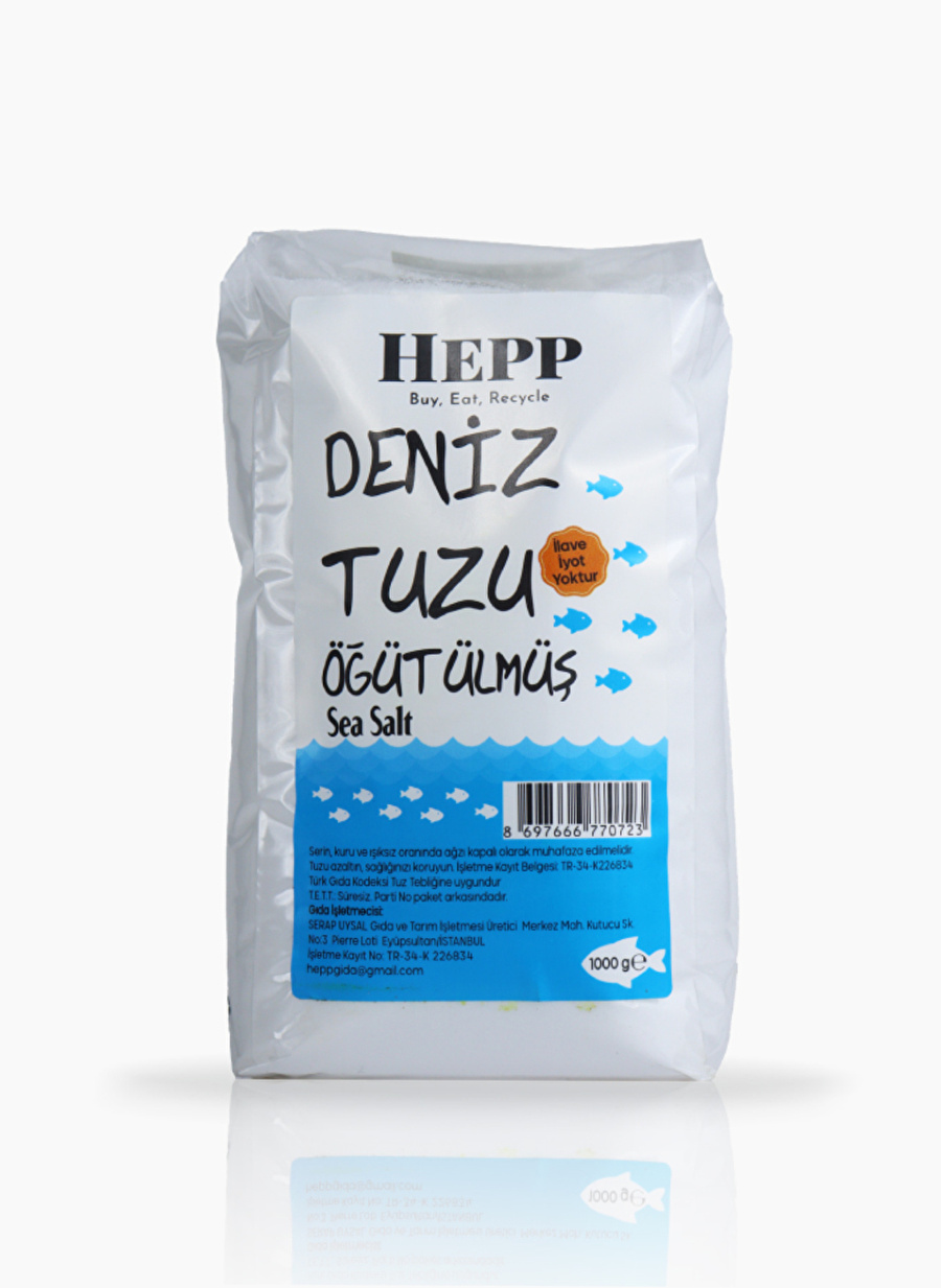 Ekoloji Market Hepp Deniz Tuzu Öğütülmüş 1 kg