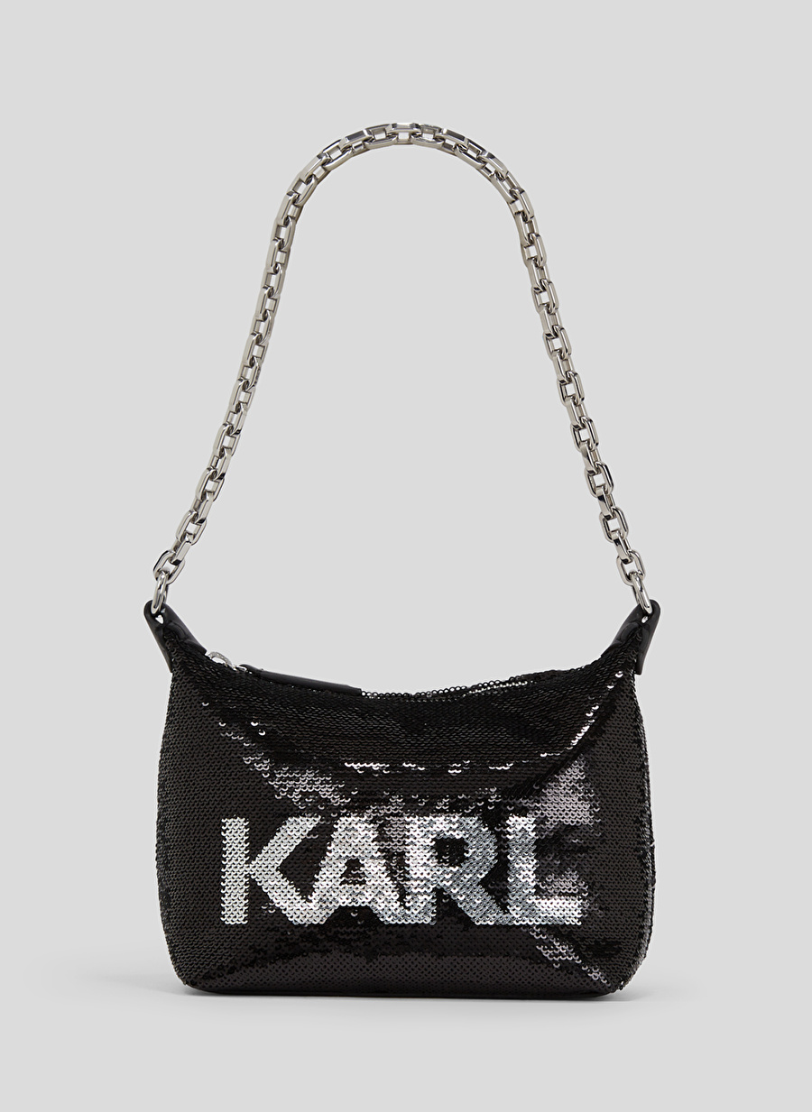 KARL LAGERFELD Siyah Kadın 26,4x46x36 cm Omuz Çantası 235W3052999