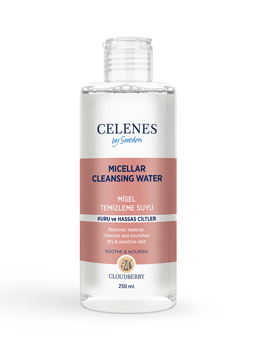 Celenes Cloudberry Misel Temizleme Suyu Kuru/Hassas Ciltler 250 ml