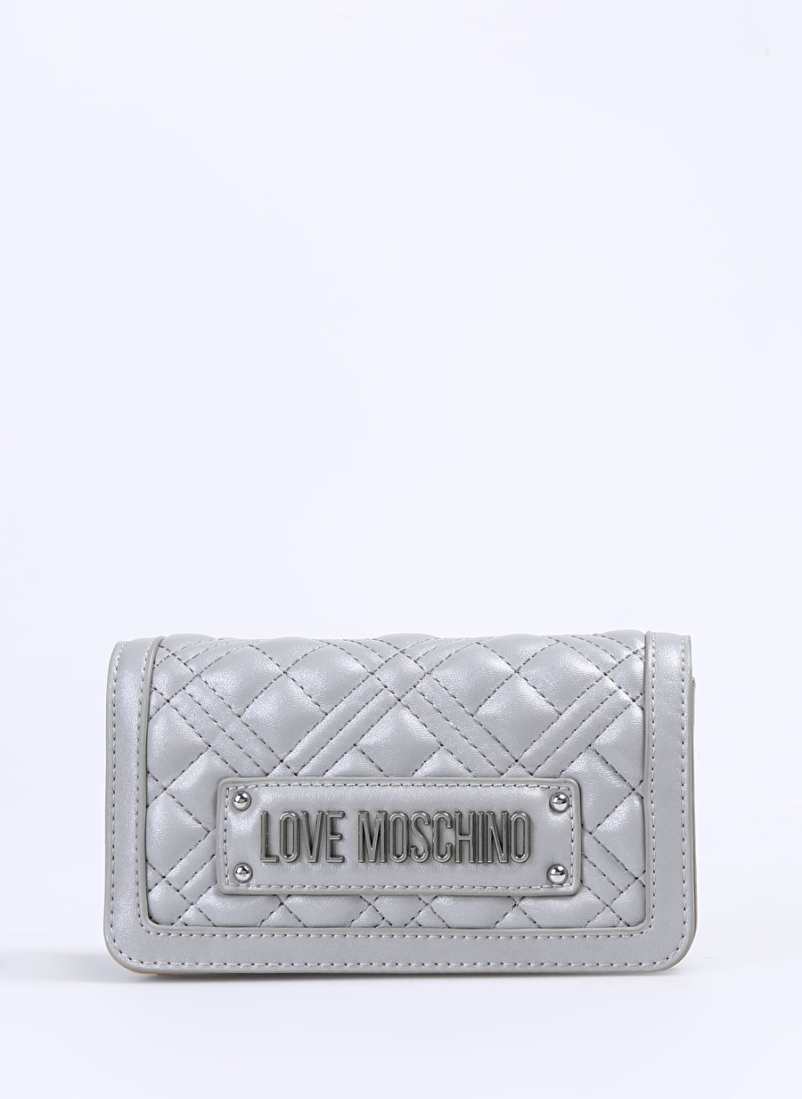 Love Moschino Gümüş Kadın 10x18x5 cm Çapraz Çanta JC5681PP0HLA090B