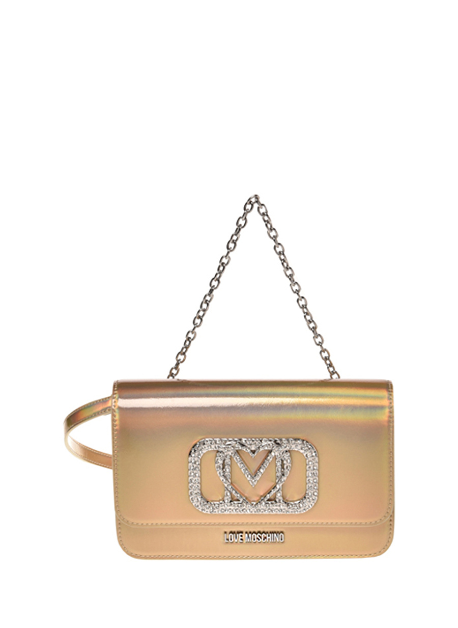 Love Moschino Altın Kadın 14x22x5 cm Omuz Çantası JC4046PP1HLQ0901