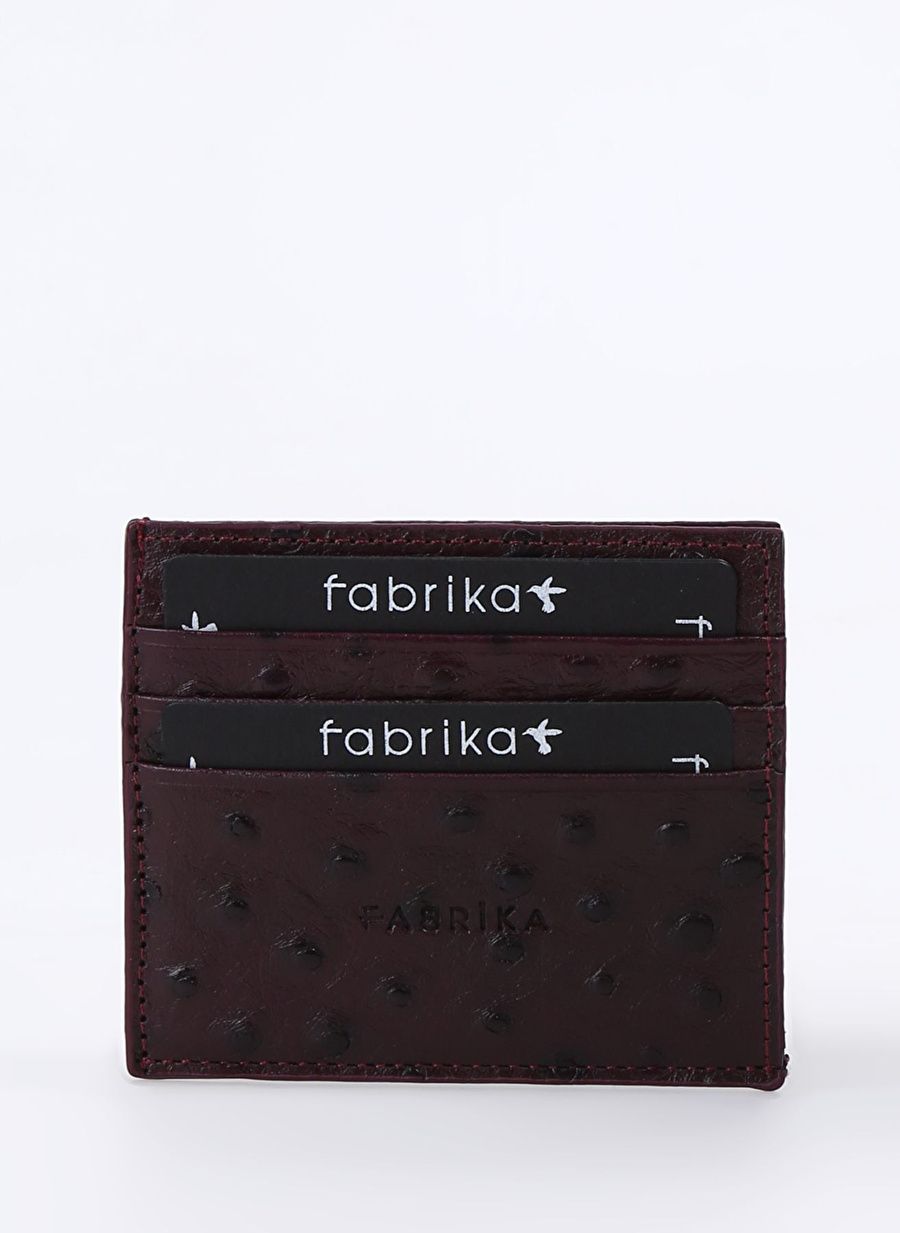 Fabrika Bordo Erkek 11x8x1 cm Deri Kartlık Frk 329 Flt