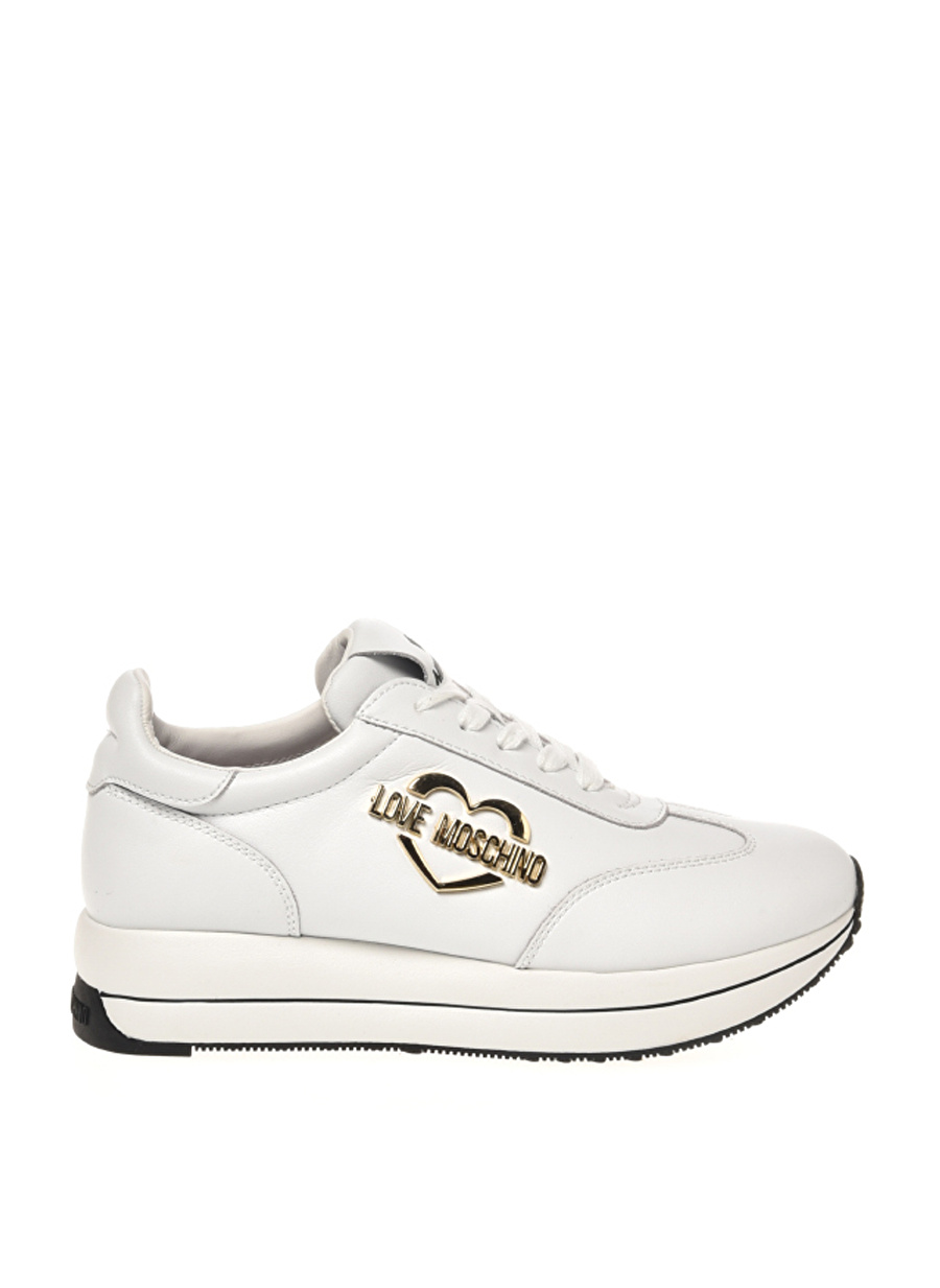 Love Moschino Beyaz Kadın Deri Sneaker JA15074G1HIA0100