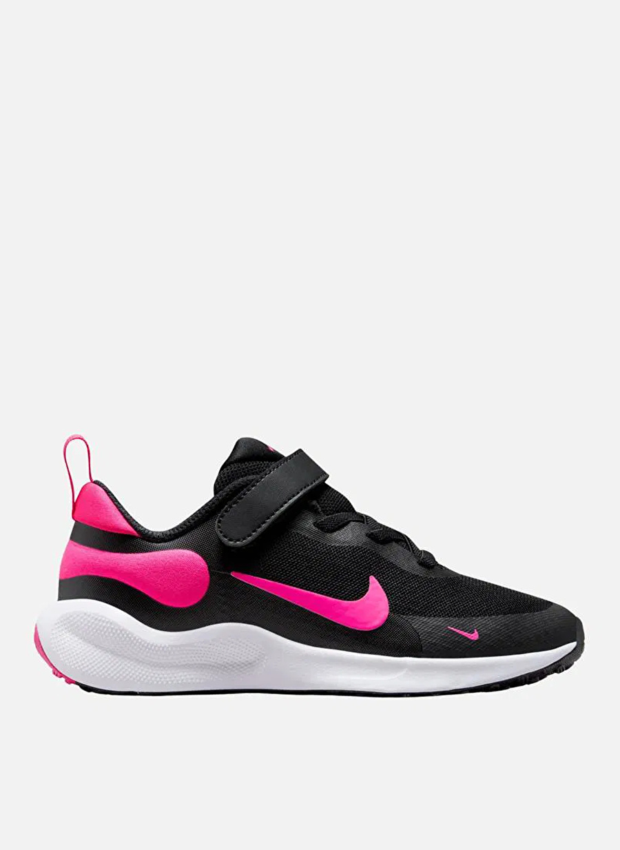 Nike Siyah - Pembe Kız Çocuk Sentetik Yürüyüş Ayakkabısı FB7690-002 NIKE REVOLUTION 7 (PSV)