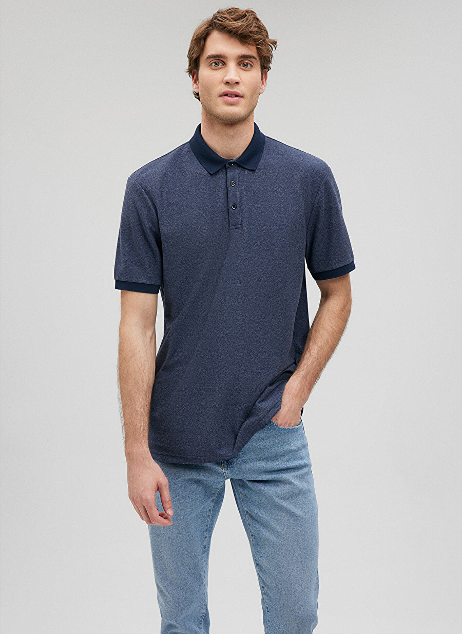 Mavi Düz Lacivert Erkek Polo T-Shirt M0611945-70490_POLO TİŞÖRT