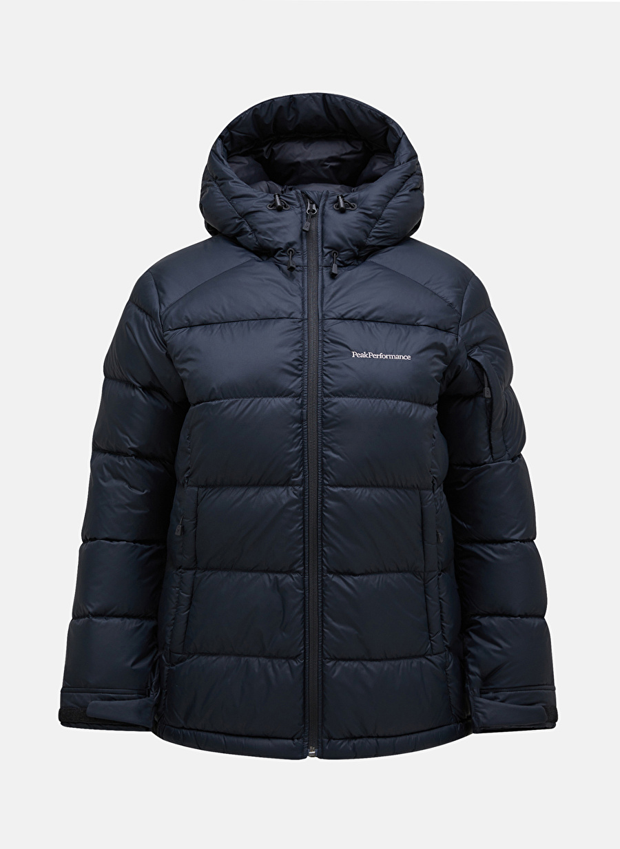 Peak Performance Siyah Kadın Kapüşon Yaka Mont G79632030_W Frost Down Jacket