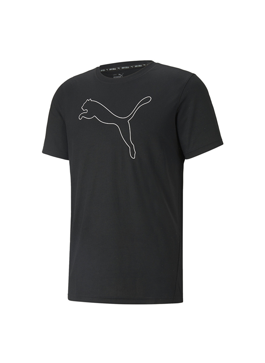 Puma Siyah Erkek Bisiklet Yaka T-Shirt 52031501-PERFORMANCE CAT TEE M _3