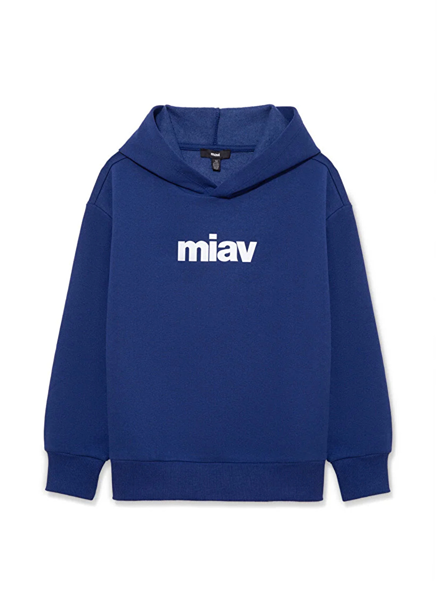 Mavi Baskılı Erkek Çocuk Koyu Saks Sweatshırt MIAV BASKILI KAPÜŞONLU SWEATSHIRT B_2