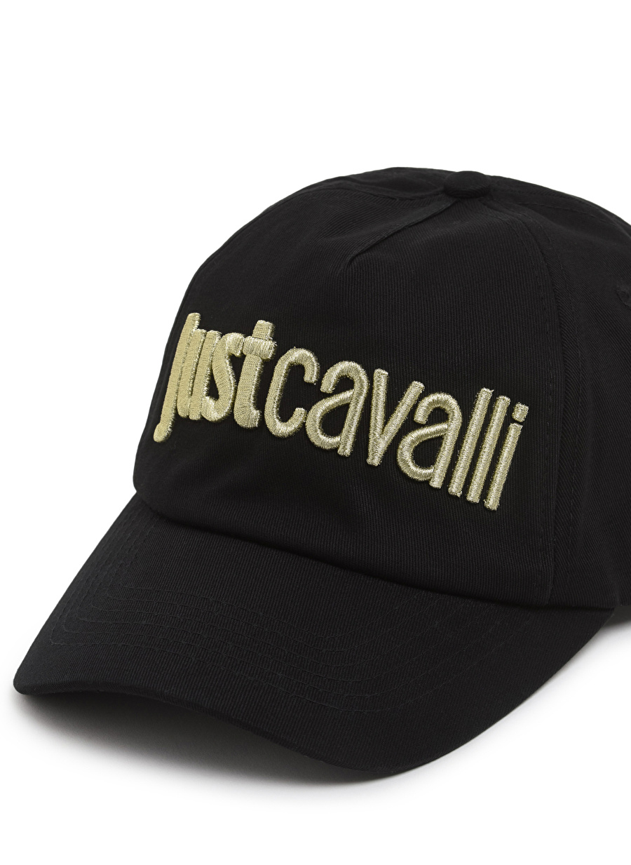 Just Cavalli Siyah - Altın Erkek Şapka 75QAZK30