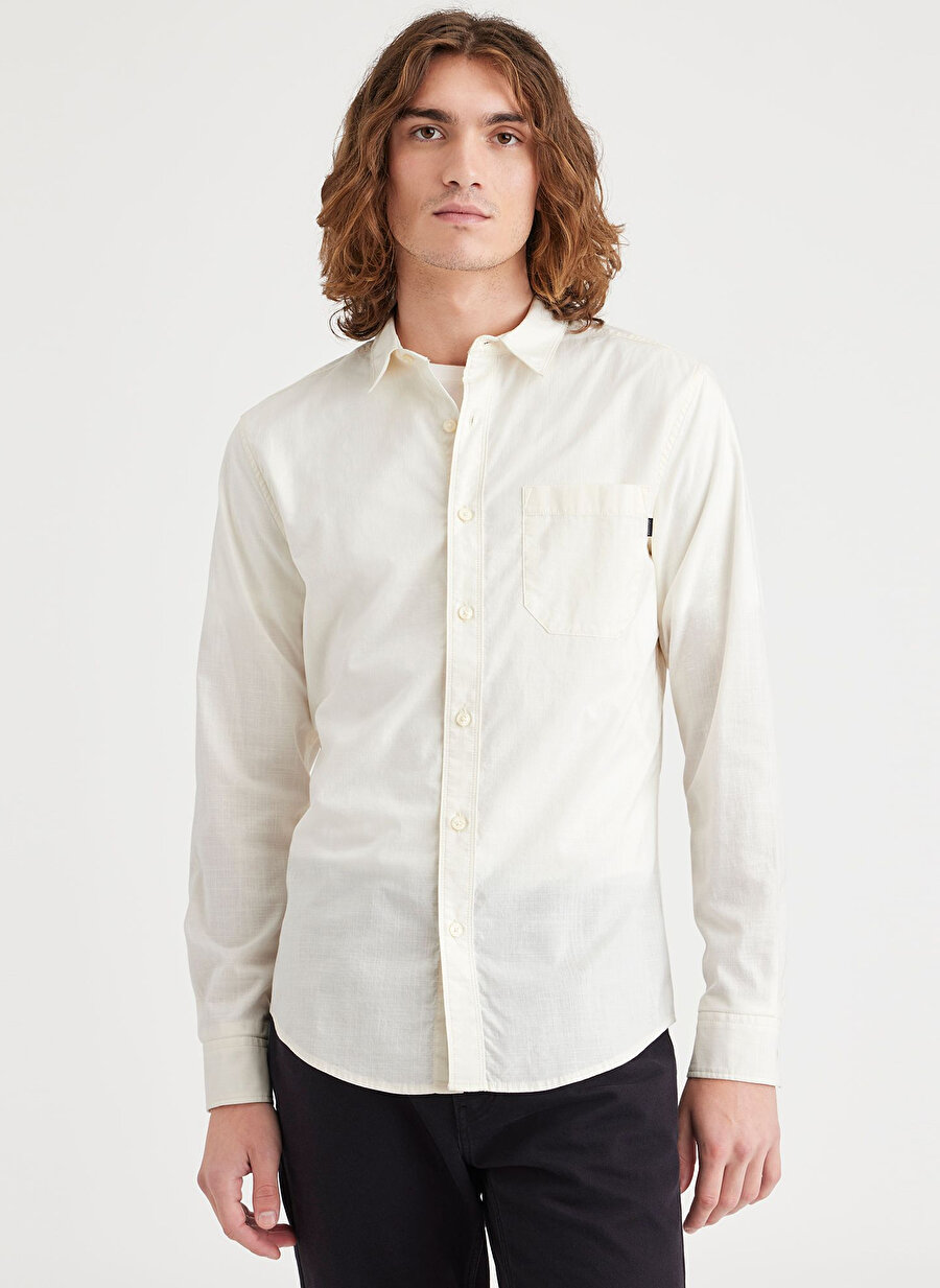 Dockers Slim Fit Gömlek Yaka Beyaz Erkek Gömlek A4253-0036
