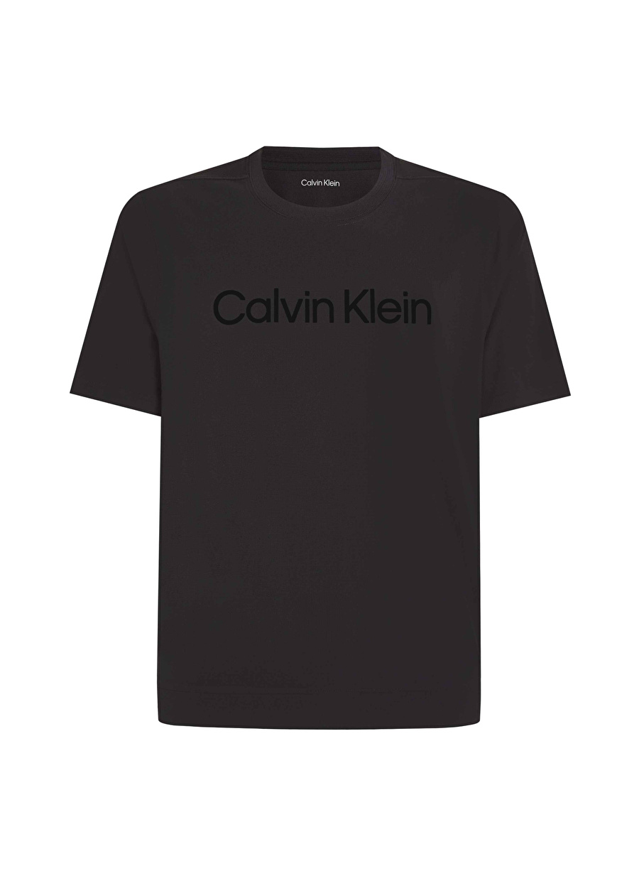 Calvin Klein Siyah Erkek Bisiklet Yaka T-Shirt 00GMS4K189BAE-WO - SS TEE