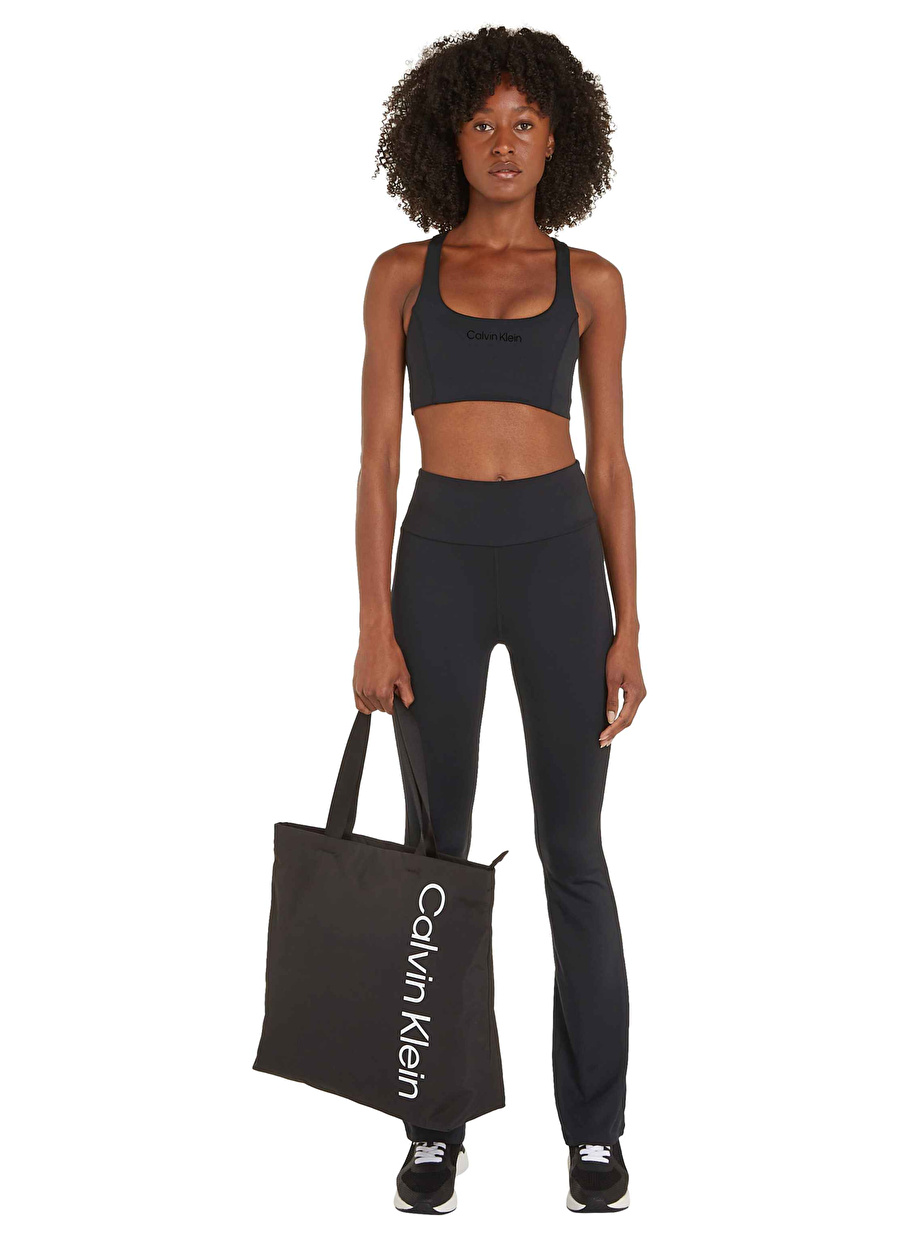 Calvin Klein Siyah Kadın U Yaka Sporcu Sütyeni 00GWS4K171BAE-Bra Medium Support