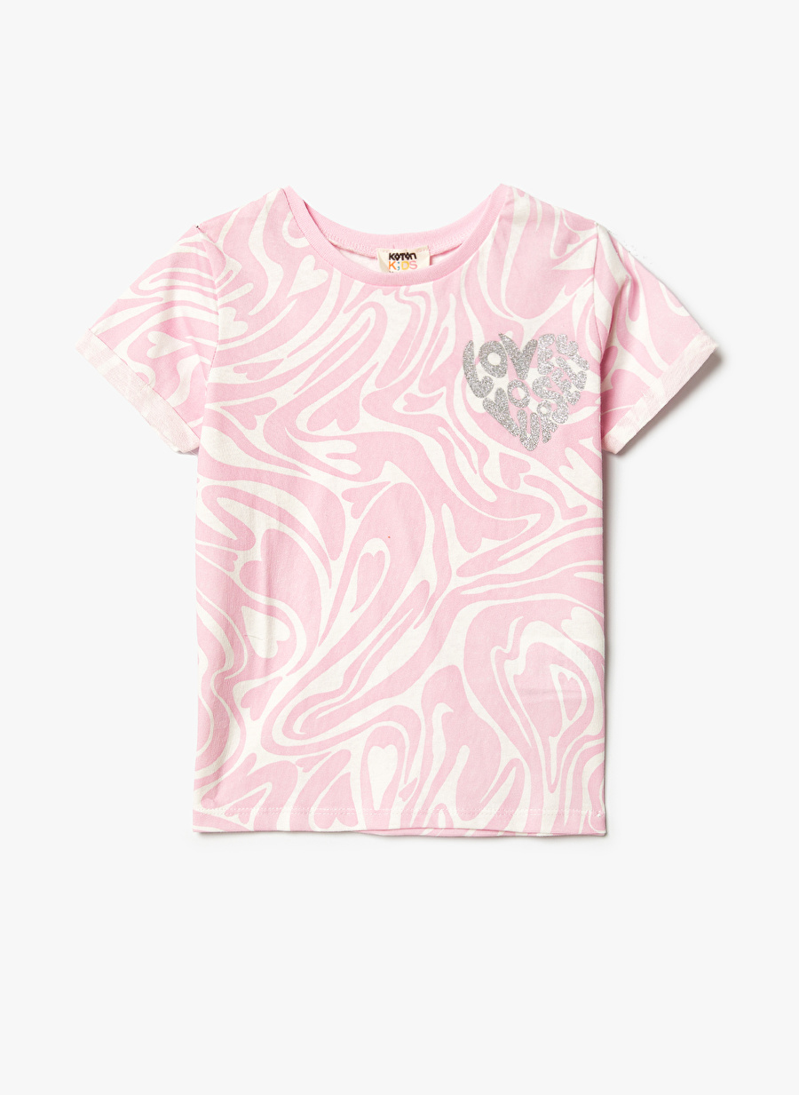 Koton Pembe Kadın T-Shirt 4SKG10135AK