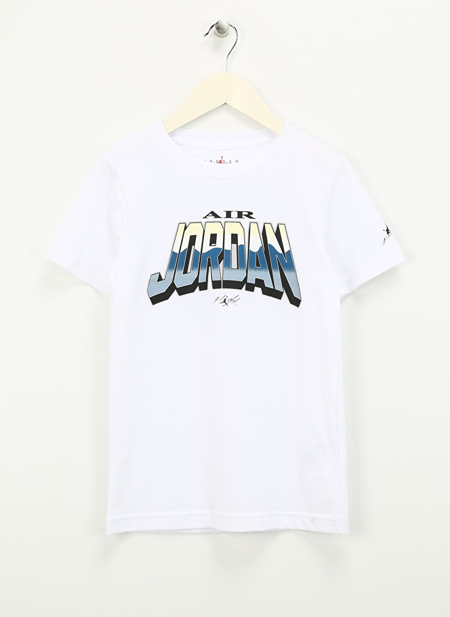 Nike Baskılı Beyaz Erkek T-Shirt 95C979-001-JDB JORDAN WORLD S/S TEE