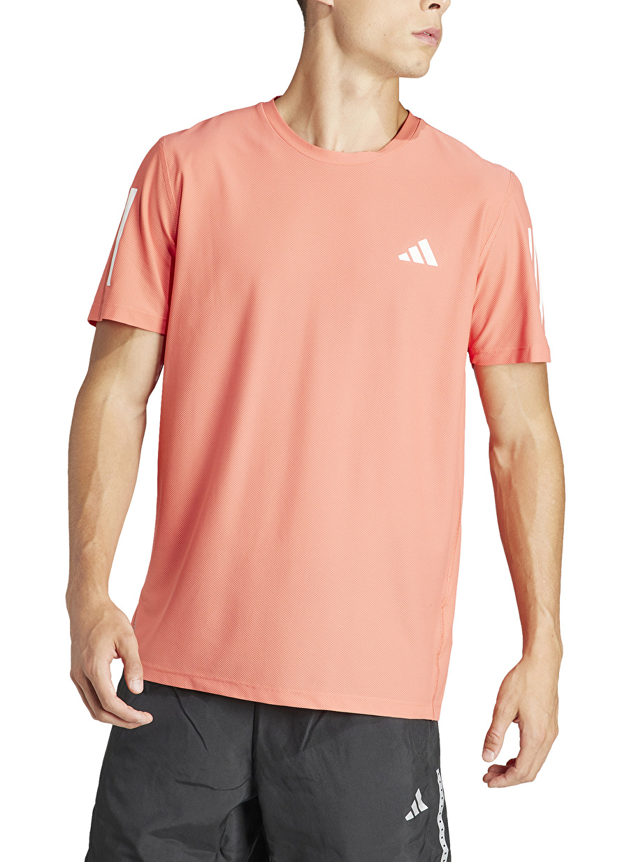 adidas Kırmızı Erkek Yuvarlak Yaka Normal Kalıp T-Shirt IN1508 OTR