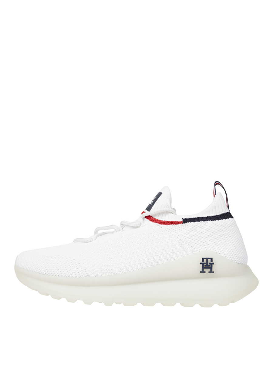 Tommy Hilfiger Beyaz Erkek Sneaker FUTURUNNER PREMIUM KNIT