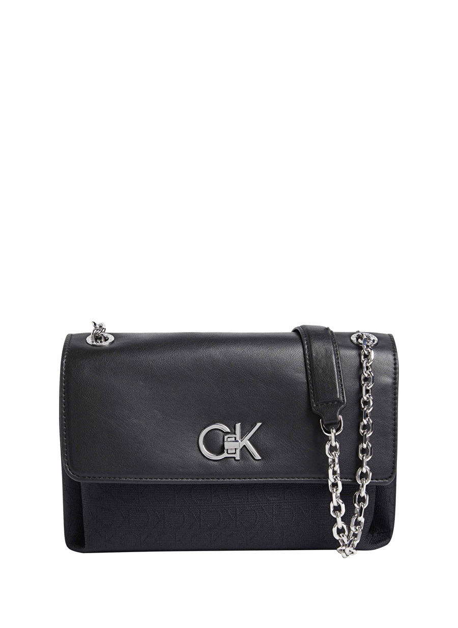 Calvin Klein Siyah Kadın 17x24x7 cm Çapraz Çanta K60K6117550GK