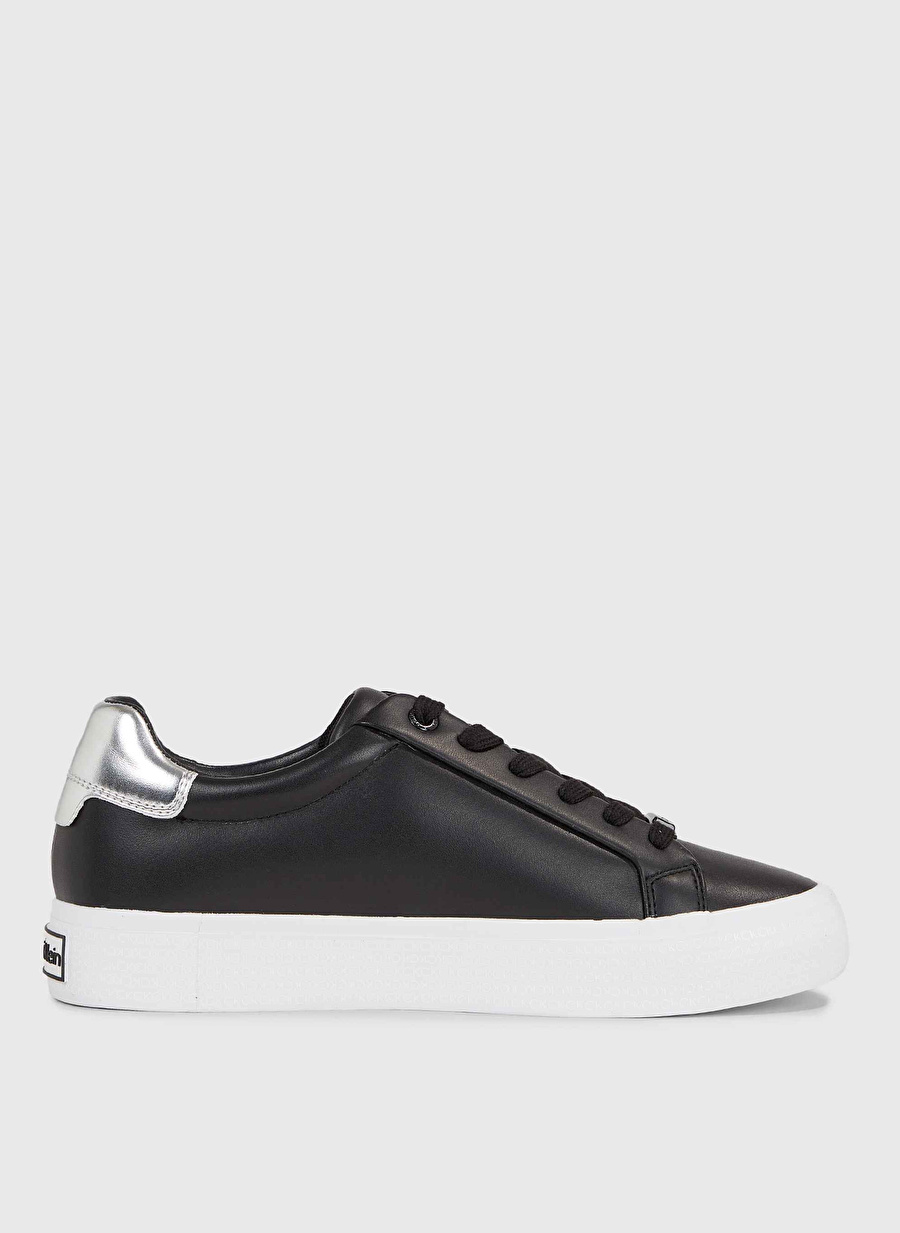 Calvin Klein Siyah Kadın Deri Sneaker HW0HW020040GN