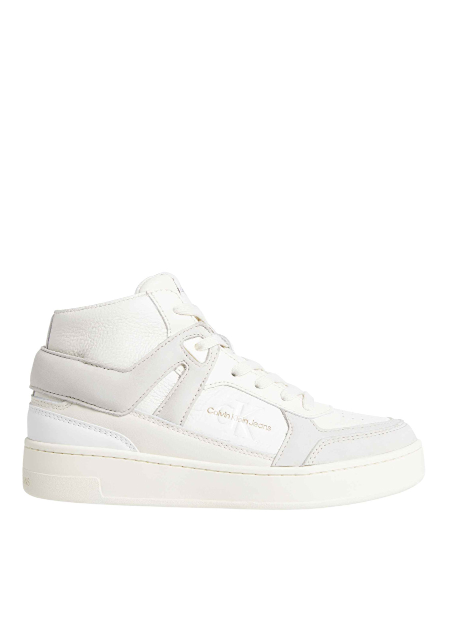 Calvin Klein Bej Kadın Deri Sneaker YW0YW013000GF