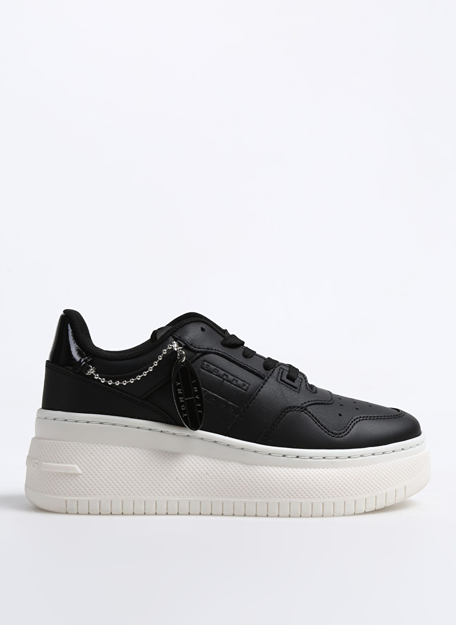 Tommy Hilfiger Siyah Kadın Deri Sneaker EN0EN02421BDS