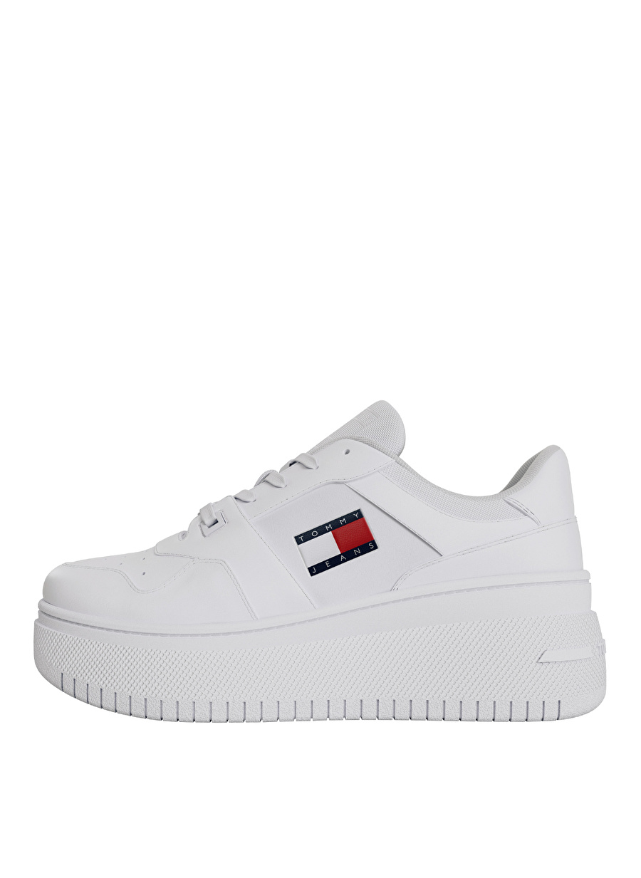 Tommy Hilfiger Beyaz Kadın Deri Sneaker EN0EN02506YBS