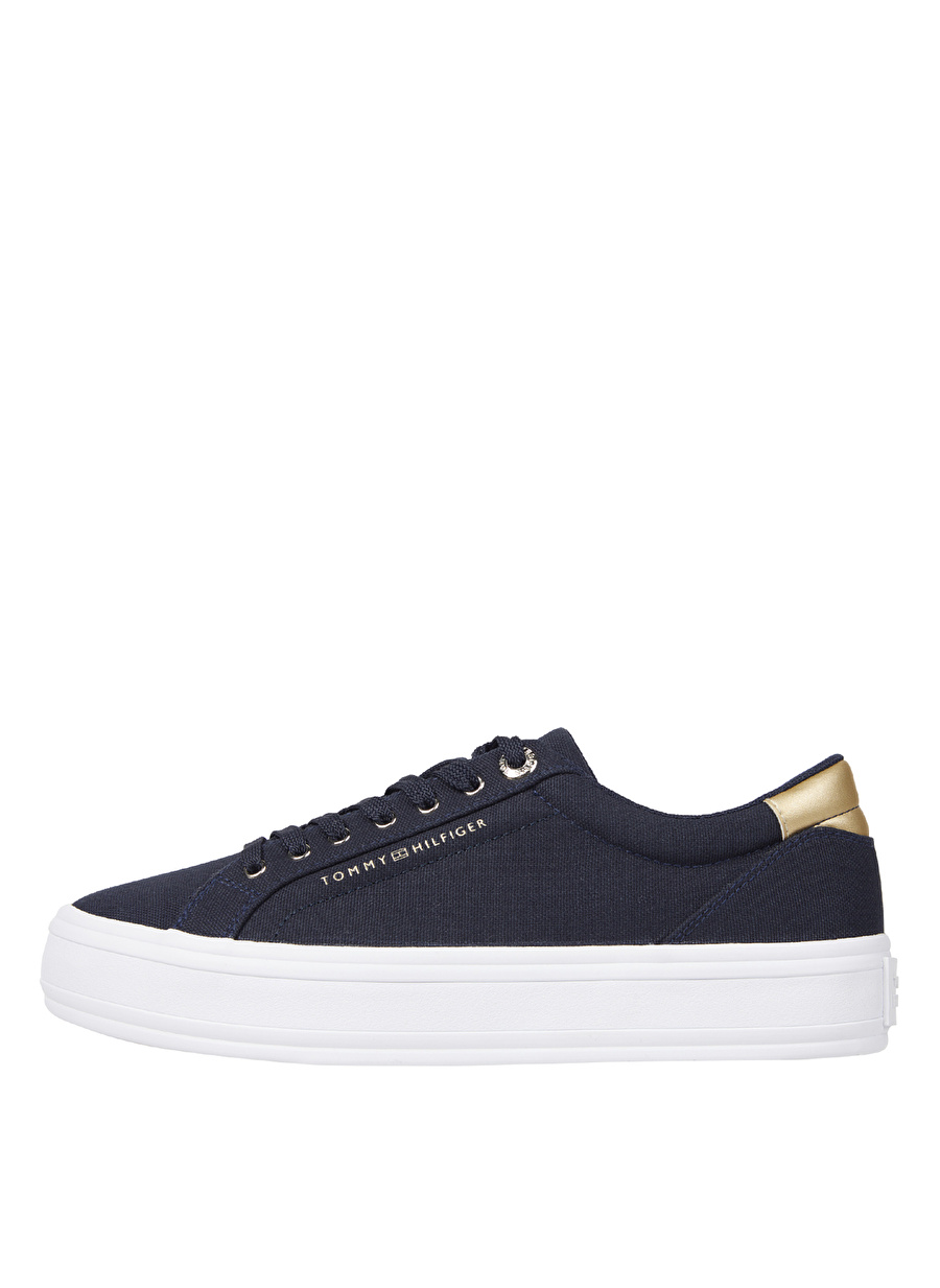 Tommy Hilfiger Lacivert Kadın Pamuk Sneaker FW0FW07682DW6