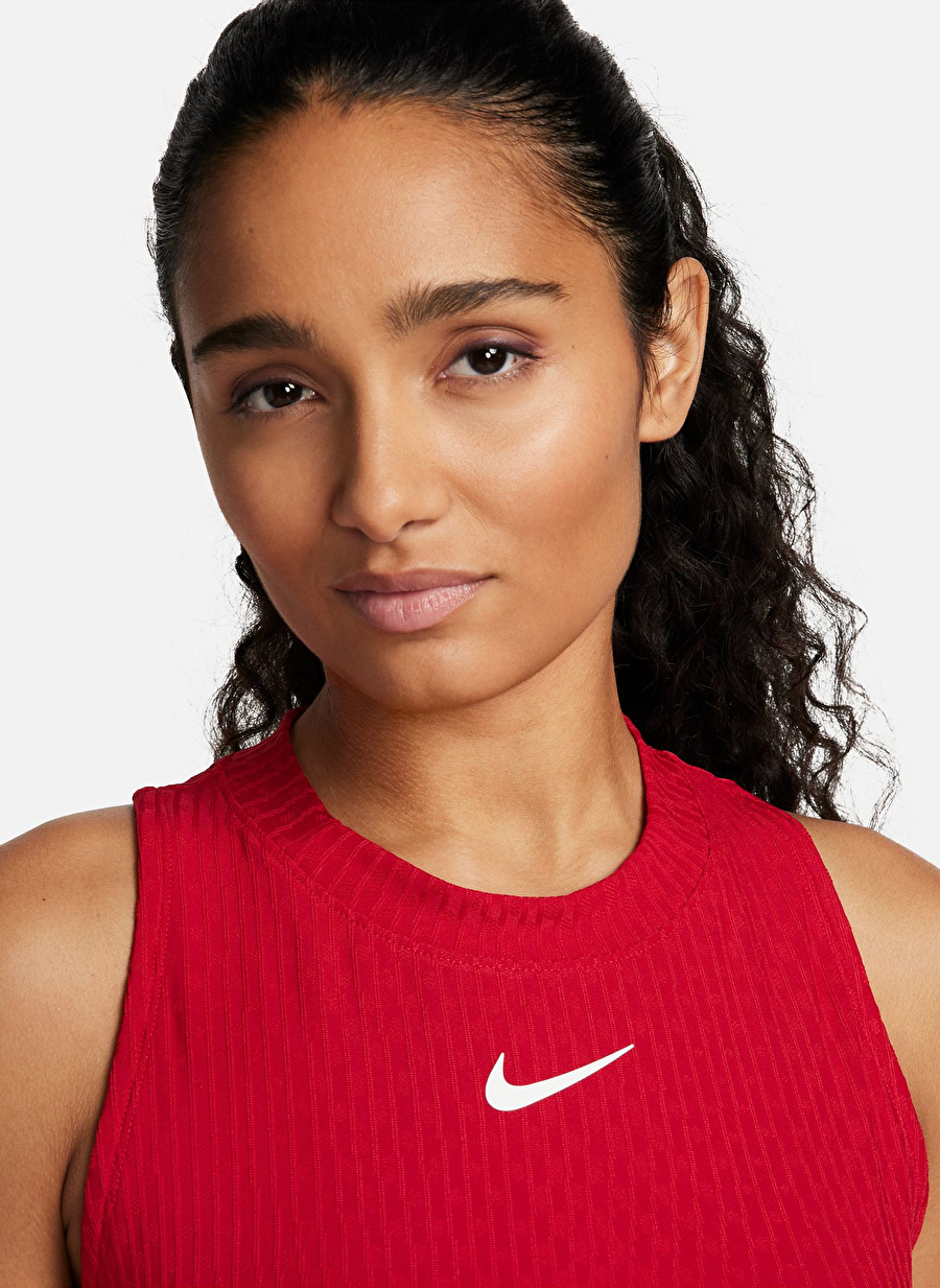 Nike Kırmızı Bisiklet Yaka Elbise FQ2375-687-W NKCT DF SLAM DRESS MB