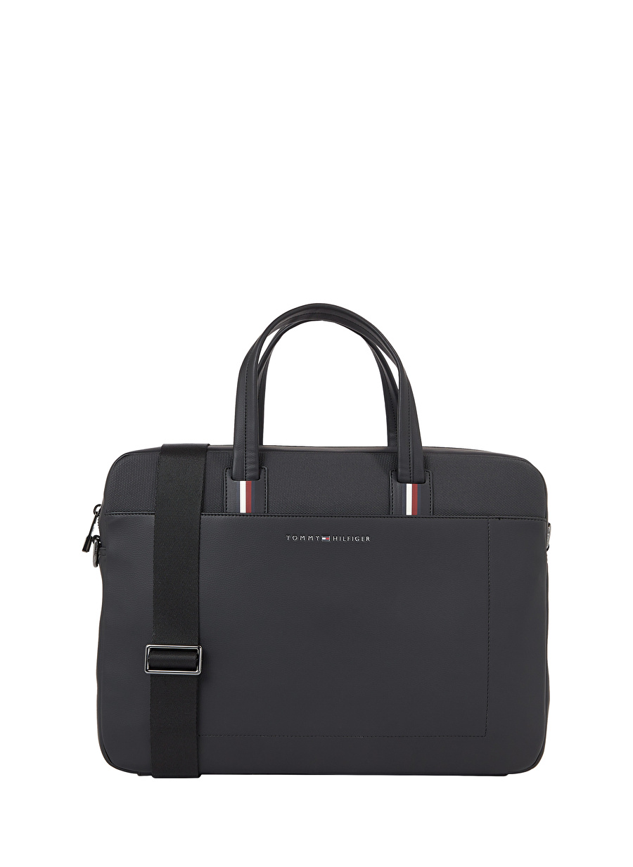 Tommy Hilfiger Siyah Erkek 40x30x7 cm Laptop Çantası TH CORPORATE COMPUTER BAG