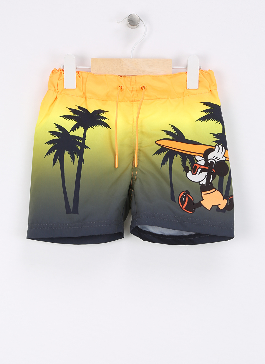 Name İt Turuncu Erkek Çocuk Şort Mayo NMMMACK MICKEY LONG SWIMSHORTS WDI