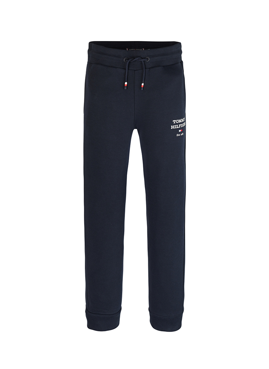 Tommy Hilfiger Lastikli Paça Lacivert Erkek Eşofman Altı TH LOGO SWEATPANTS