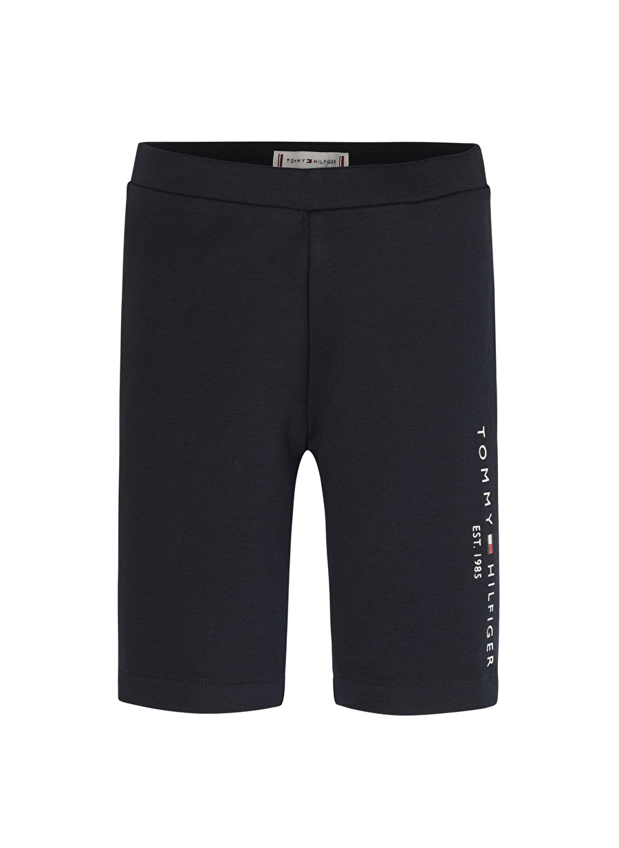 Tommy Hilfiger Lastikli Bel Normal Mavi Kız Çocuk Şort ESSENTIAL CYCLING SHORT