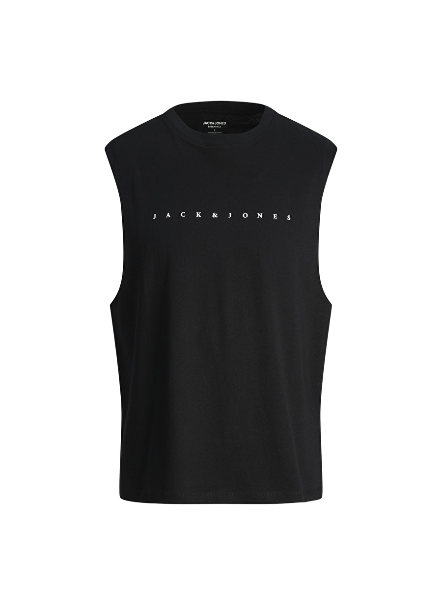 Jack & Jones Yuvarlak Yaka Siyah Erkek T-Shirt JJESTAR JJ SLEEVELESS TEE SN