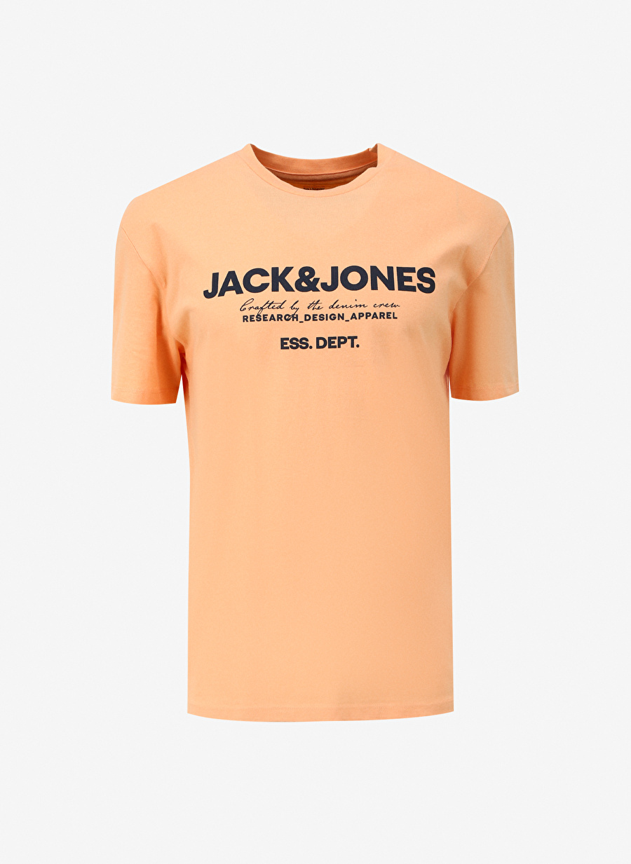 Jack & Jones Bisiklet Yaka Turuncu Erkek T-Shirt JJGALE TEE SS O-NECK LN