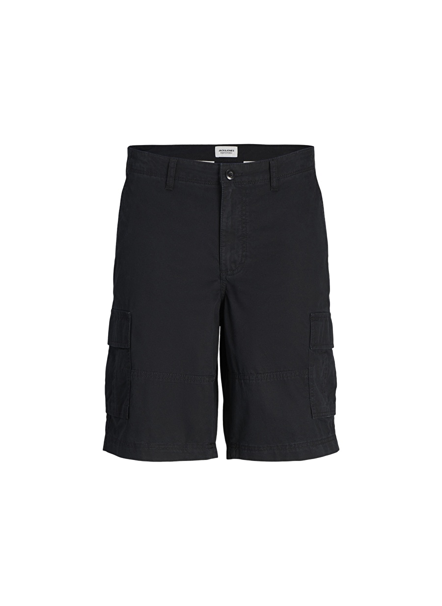 Jack & Jones Siyah Erkek Kargo Şort JPSTCOLE JJCAMPAIGN SHORT