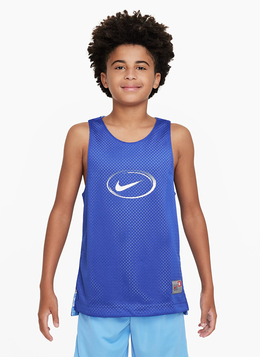 Nike Desenli Mavi Erkek Atlet FN8348-480-K NK C.O.B. JSY TANK REV