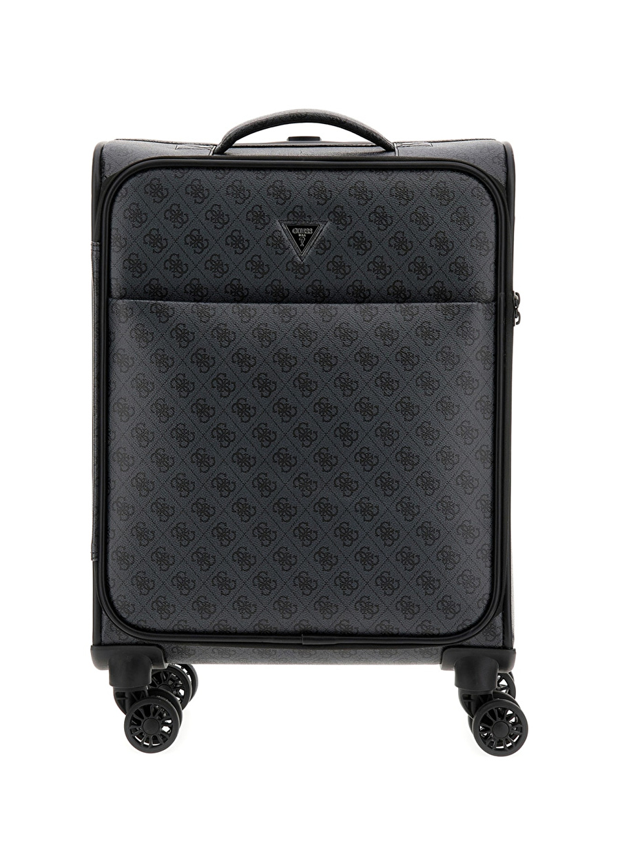 Antrasit Unisex 20x56x39 cm Çekçekli Kumaş Valiz VEZZOLA CABIN TROLLEY