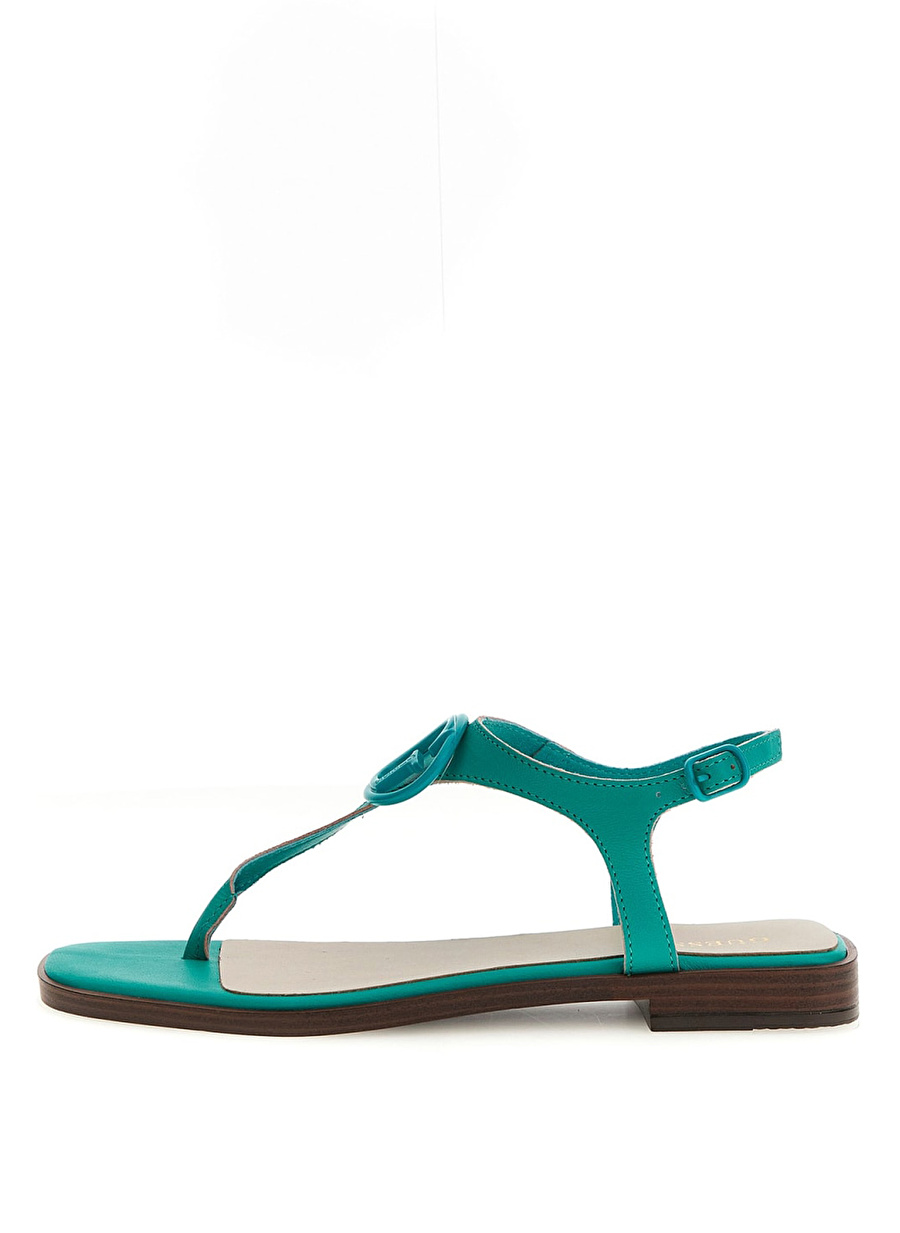 Guess Yeşil Kadın Deri Sandalet FLJMIRLEA03MENTA