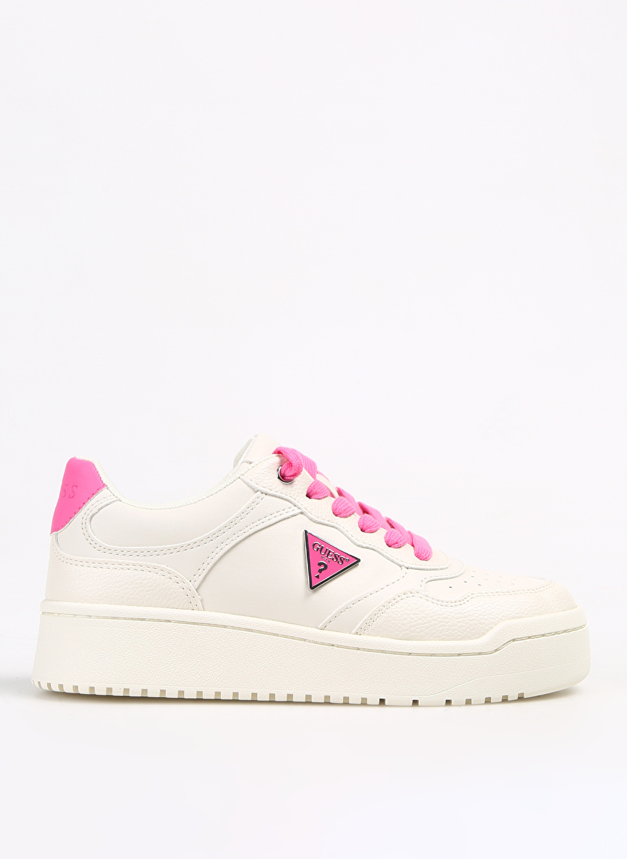 Guess Beyaz - Pembe Kadın Sneaker FLPMIRELE12WHIPI