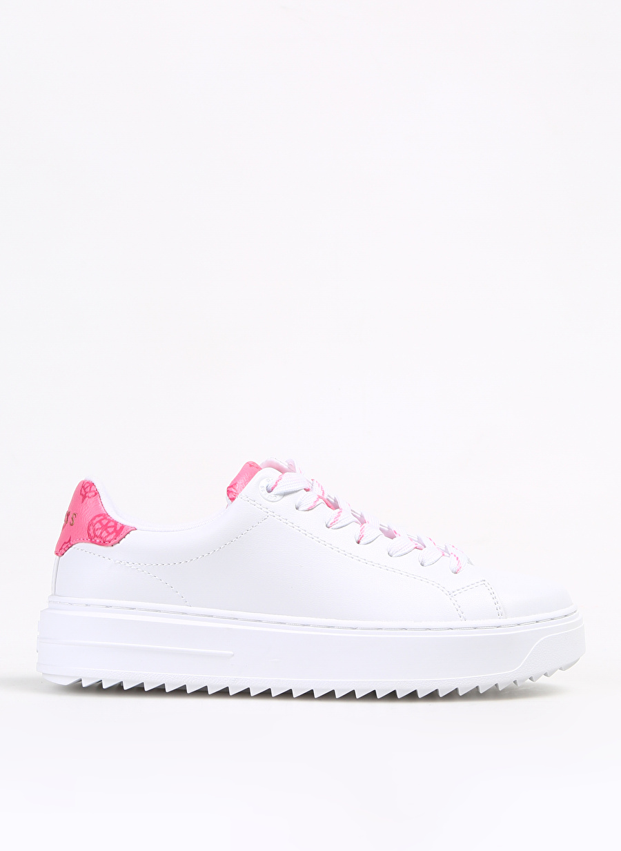 Guess Beyaz - Pembe Kadın Sneaker FLPDS4FAL12WHIPI