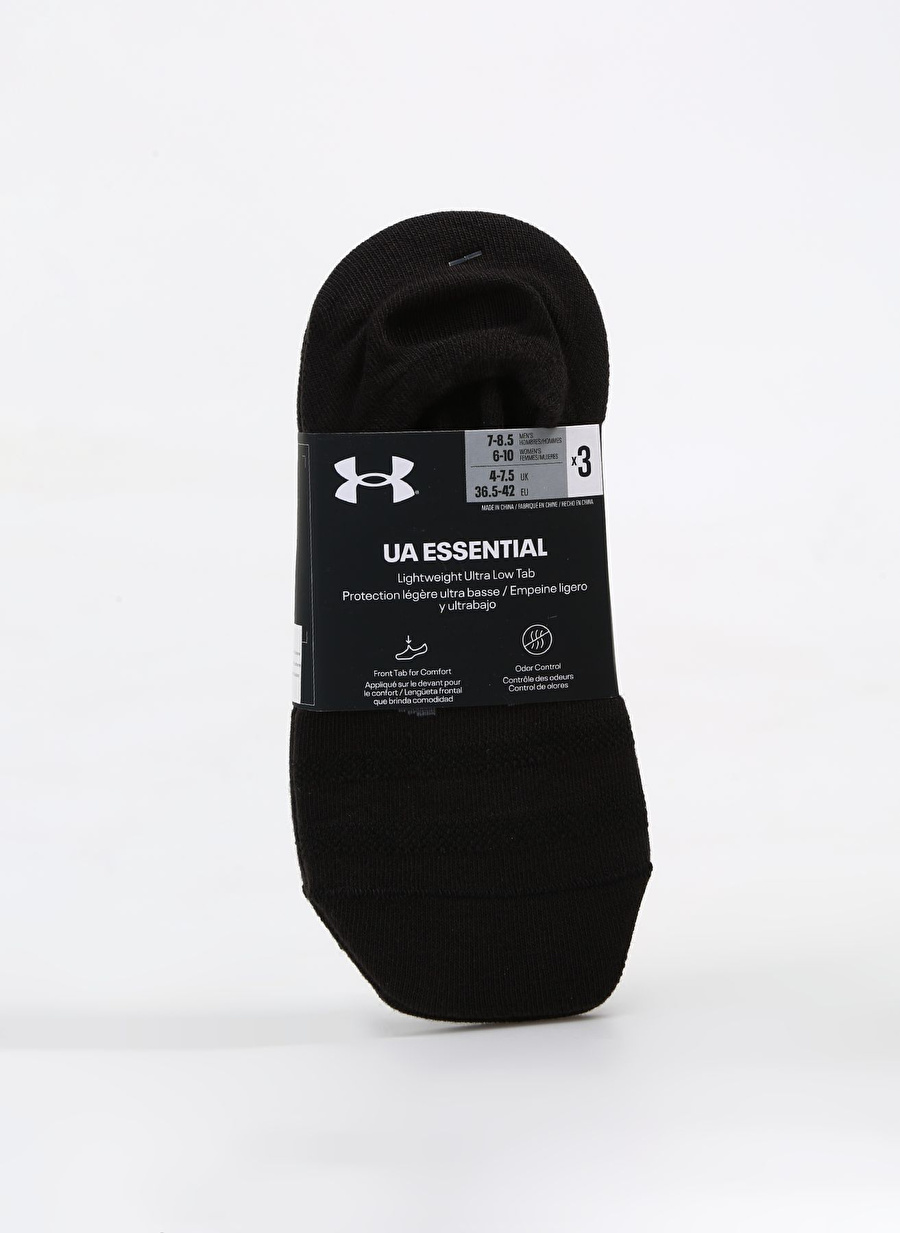 Under Armour Siyah Unisex Çorap 1382613-001 UA Essential UltraLowTa