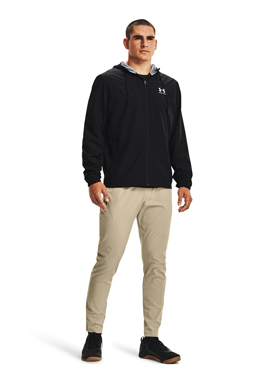 Under Armour Siyah Erkek Kapüşon Yaka Bol Kesim Rüzgarlık 1361621-003 UA SPORTSTYLE WINDBREAK