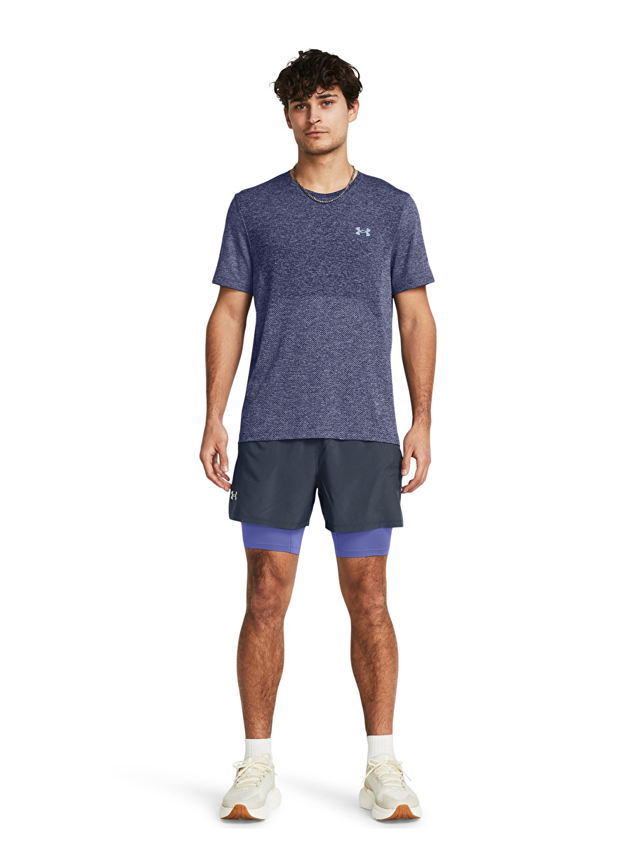 Under Armour 1382640-044 UA LAUNCH 5'' 2-IN-1 SH Antrasit Erkek Slim Fit Şort