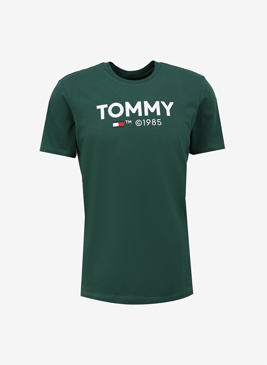 Tommy Jeans Baskılı Yeşil Erkek T-Shirt DM0DM18264L4L