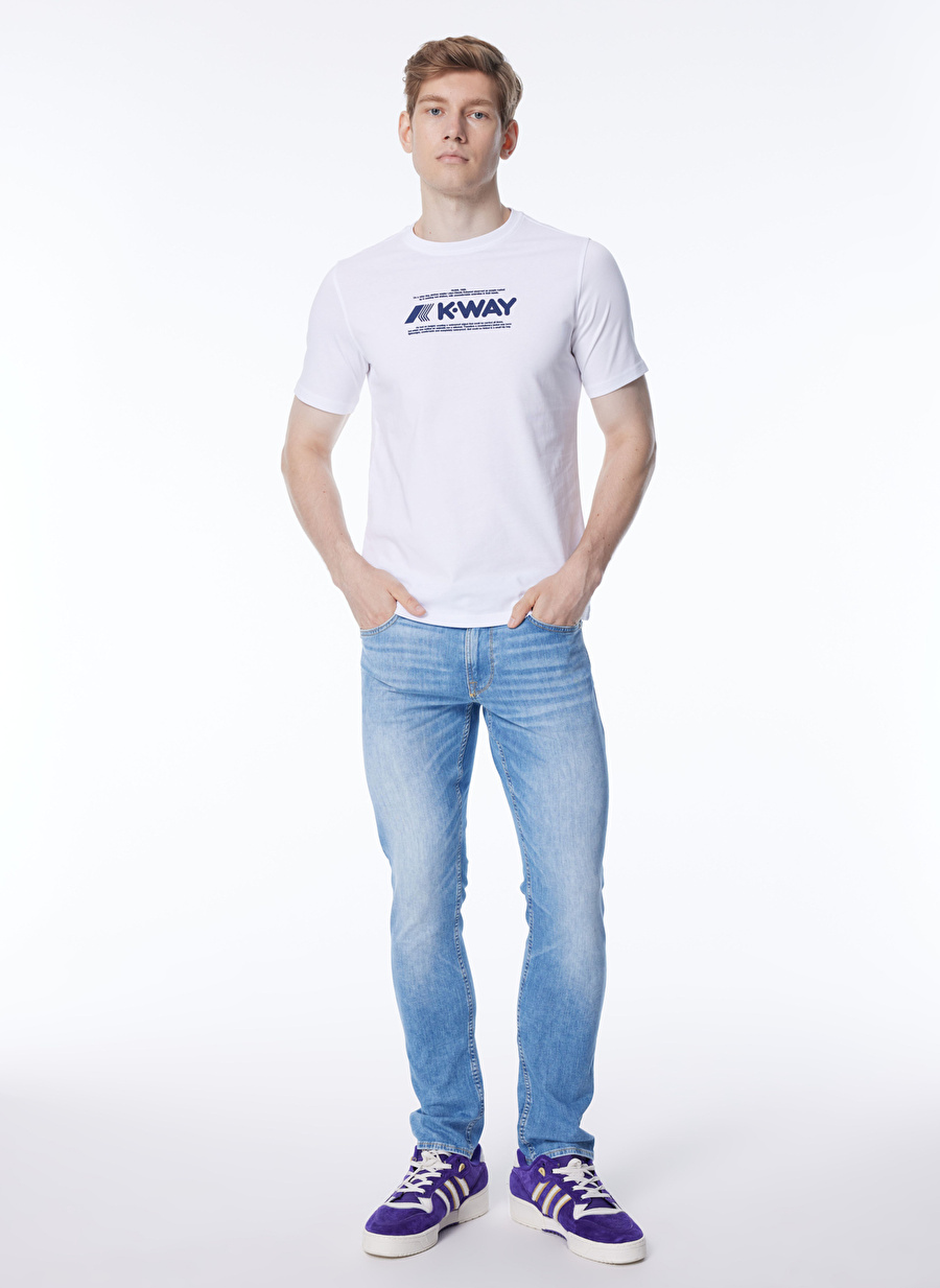 SLIM TAPERED - ECO Normal Bel Normal Mavi Erkek Denim Pantolon M4GAS2D4Z25FL0D